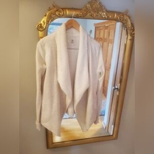 Cozy Sherpa Fleece Wrap Open Front Cardigan